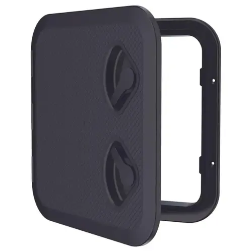 SEAFLO 14.76" x 14.57" Black Rectangular Deck Access Hatch SEAFLO 14.76" x 14.57" Black Rectangular Deck Access Hatch