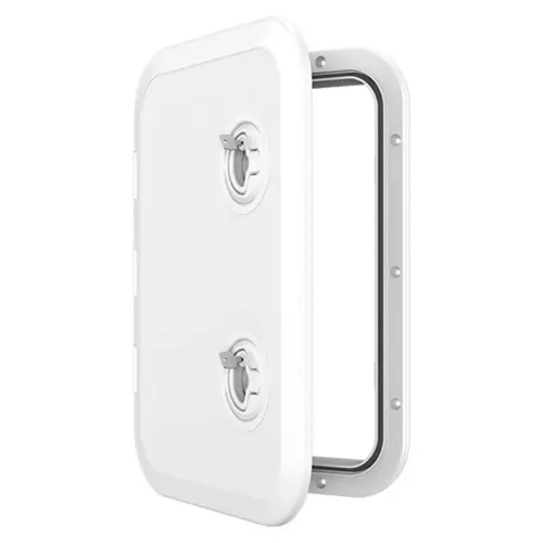 SEAFLO 17.32" x 12.4" White Locking Rectangular Deck Access Hatch SEAFLO 17.32" x 12.4" White Locking Rectangular Deck Access Hatch