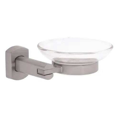 Miah Soap Dish Plastic Dish Brushed Nickel Miah Soap Dish Plastic Dish Brushed Nickel