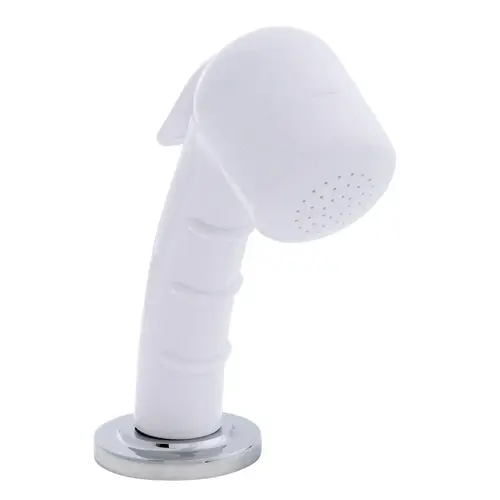 Deck-Mount Sprayer Small Arctic White Sprayer No Hook, 6 ft White Rubber Hose, Ultra-Low Profile Holder Deck-Mount Sprayer Small Arctic White Sprayer No Hook, 6 ft White Rubber Hose, Ultra-Low Profile Holder