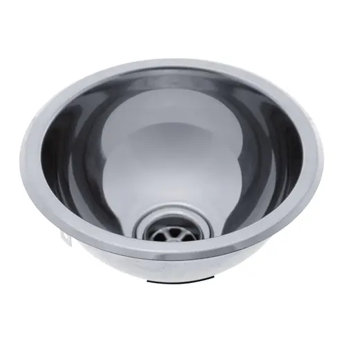 HalfSphere Sink Ultra-Mirror Finish, 304 Stainless Steel, 2" Drain, SoundKOTE, With Tabs HalfSphere Sink Ultra-Mirror Finish, 304 Stainless Steel, 2" Drain, SoundKOTE, With Tabs