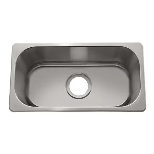 Rectangle Sink Brushed Finish, 304 Stainless Steel, 2" Drain, SoundKOTE Rectangle Sink Brushed Finish, 304 Stainless Steel, 2" Drain, SoundKOTE