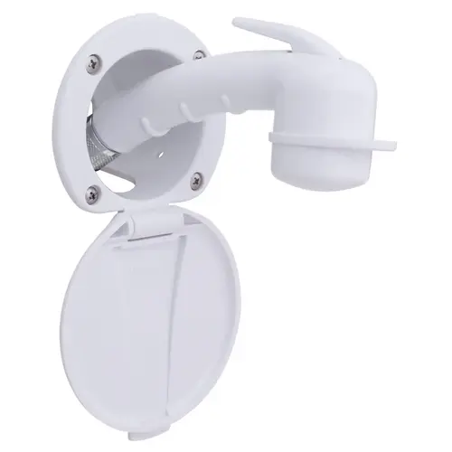 Recessed Shower Arctic White Cup & Lid, Small Arctic White Sprayer, 10 ft White Rubber Hose Recessed Shower Arctic White Cup & Lid, Small Arctic White Sprayer, 10 ft White Rubber Hose