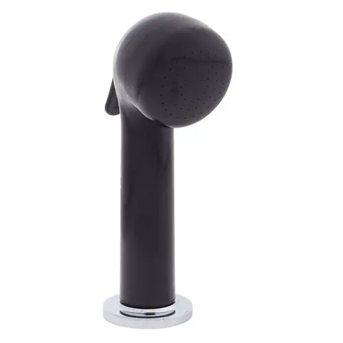 Deck-Mount Sprayer Large Black Sprayer No Hook, 6 ft Stainless Steel Hose, Low Profile Holder Deck-Mount Sprayer Large Black Sprayer No Hook, 6 ft Stainless Steel Hose, Low Profile Holder