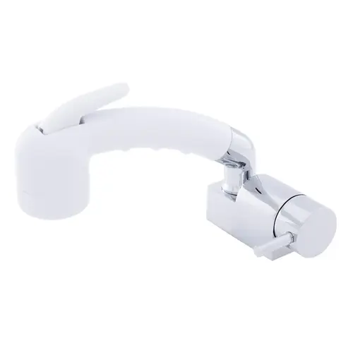 Aidack Pull-Out Deck Tap Cold Only Small Arctic White Sprayer No Hook, 6 ft Stainless Steel Hose Chrome/Arctic White Aidack Pull-Out Deck Tap Cold Only Small Arctic White Sprayer No Hook, 6 ft Stainless Steel Hose Chrome/Arctic White