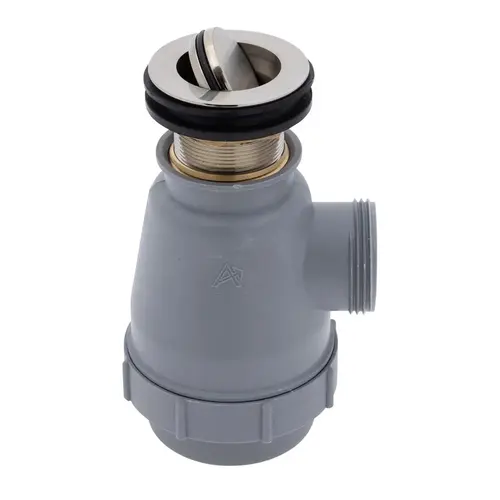 1-1/2" Drain, Flip Trap Sink Drain no Overflow, 1-1/4"-M Thread Brushed Nickel 1-1/2" Drain, Flip Trap Sink Drain no Overflow, 1-1/4"-M Thread Brushed Nickel