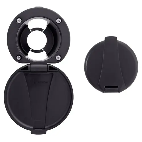 Recessed Cup & Lid Set All Plastic Black Recessed Cup & Lid Set All Plastic Black