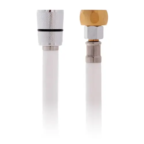 Hose 6 ft Rubber PVC 1/2" NPS-F + 1/2" NPS-F Adapter White Hose 6 ft Rubber PVC 1/2" NPS-F + 1/2" NPS-F Adapter White