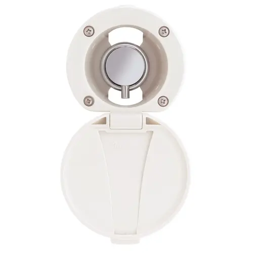 Aidack Recessed Control Valve Hot/Cold Mixer, Warm White Cup & Lid, Chrome Aidack Handle Aidack Recessed Control Valve Hot/Cold Mixer, Warm White Cup & Lid, Chrome Aidack Handle