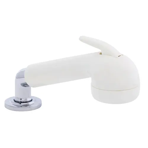 Deck-Mount Sprayer Large Warm White Sprayer No Hook, w/Elbow, 6 ft Stainless Steel Hose, Low Profile Holder Deck-Mount Sprayer Large Warm White Sprayer No Hook, w/Elbow, 6 ft Stainless Steel Hose, Low Profile Holder