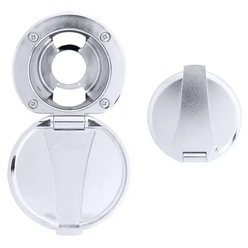 Recessed Cup & Lid Set All Plastic Chrome Recessed Cup & Lid Set All Plastic Chrome