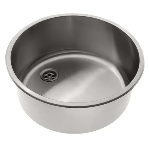 Cylinder Sink Brushed Finish, 304 Stainless Steel, 2" Drain, SoundKOTE Cylinder Sink Brushed Finish, 304 Stainless Steel, 2" Drain, SoundKOTE