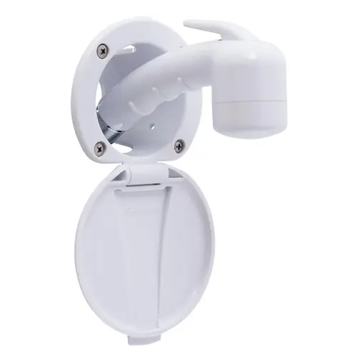 Recessed Shower Arctic White Cup & Lid, Small Arctic White Sprayer No Hook, 10 ft White Rubber Hose Recessed Shower Arctic White Cup & Lid, Small Arctic White Sprayer No Hook, 10 ft White Rubber Hose