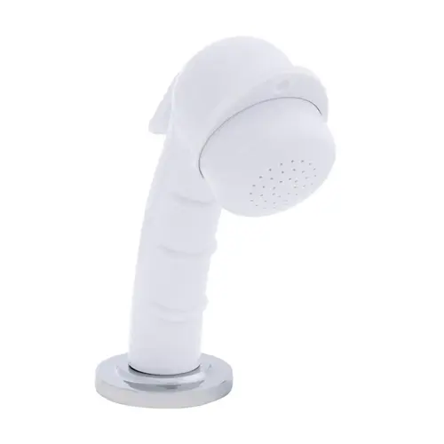 Deck-Mount Sprayer Small Arctic White Sprayer, 6 ft Stainless Steel Hose, Low Profile Holder Deck-Mount Sprayer Small Arctic White Sprayer, 6 ft Stainless Steel Hose, Low Profile Holder