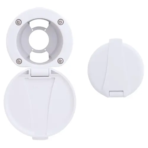 Recessed Cup & Lid Set All Plastic Arctic White Recessed Cup & Lid Set All Plastic Arctic White