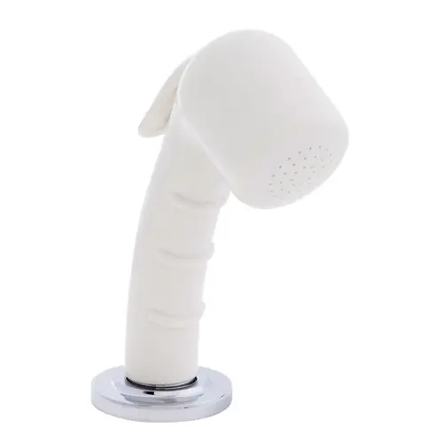 Deck-Mount Sprayer Small Warm White Sprayer No Hook, 6 ft White Rubber Hose, Ultra-Low Profile Holder Deck-Mount Sprayer Small Warm White Sprayer No Hook, 6 ft White Rubber Hose, Ultra-Low Profile Holder