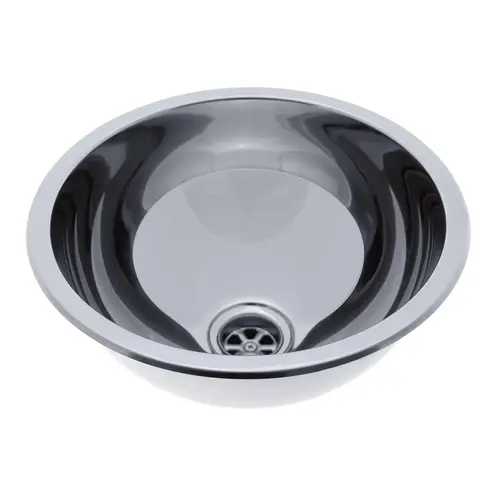 HalfSphere Sink Ultra-Mirror Finish, 304 Stainless Steel, 2" Drain, SoundKOTE HalfSphere Sink Ultra-Mirror Finish, 304 Stainless Steel, 2" Drain, SoundKOTE