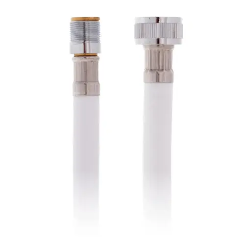 Hose 10 ft Rubber PVC 15/1 Metric-M + 1/2" NPS-F White Hose 10 ft Rubber PVC 15/1 Metric-M + 1/2" NPS-F White