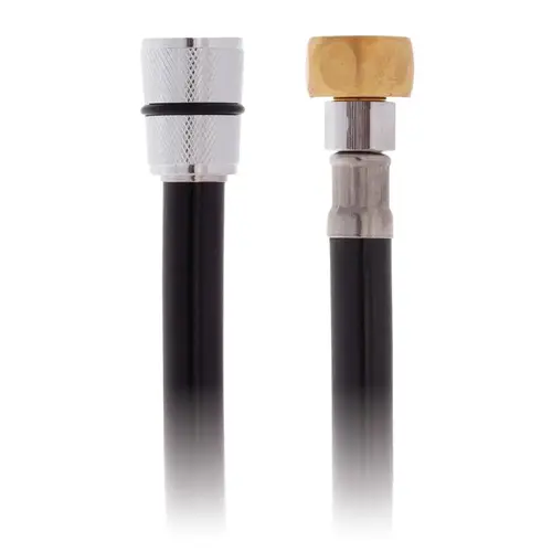 Hose 6 ft Rubber PVC 1/2" NPS-F + 1/2" NPS-F Adapter Black Hose 6 ft Rubber PVC 1/2" NPS-F + 1/2" NPS-F Adapter Black