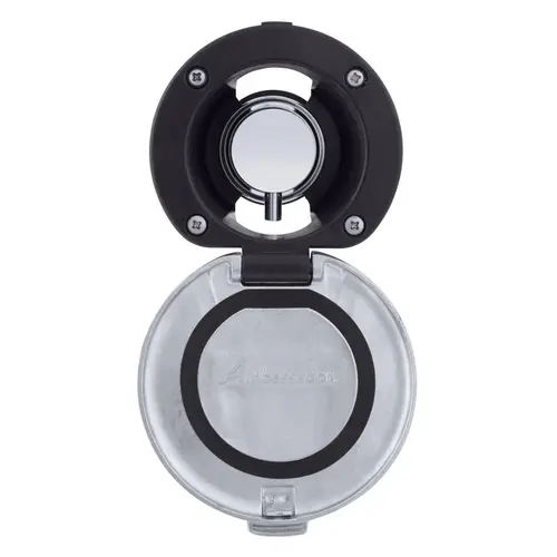 Aidack Recessed Control Valve Hot/Cold Mixer, Black Cup with Stainless Steel Lid w/Gasket, Chrome Aidack Handle Aidack Recessed Control Valve Hot/Cold Mixer, Black Cup with Stainless Steel Lid w/Gasket, Chrome Aidack Handle