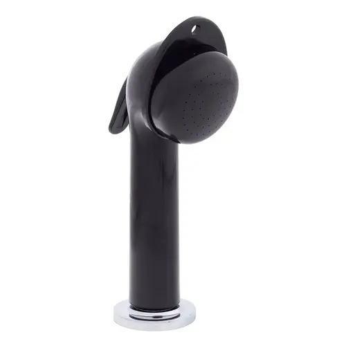 Deck-Mount Sprayer Large Black Sprayer, 6 ft Black Rubber Hose, Ultra-Low Profile Holder Deck-Mount Sprayer Large Black Sprayer, 6 ft Black Rubber Hose, Ultra-Low Profile Holder