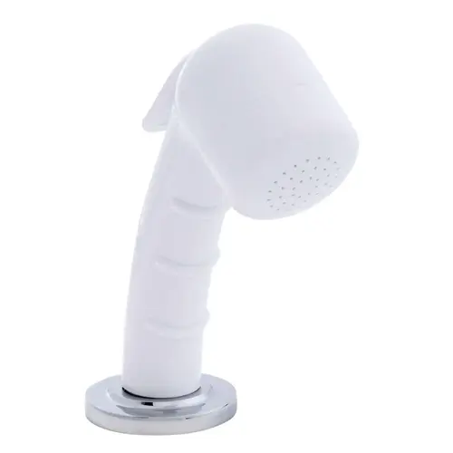 Deck-Mount Sprayer Small Arctic White Sprayer No Hook, 6 ft Stainless Steel Hose, Low Profile Holder Deck-Mount Sprayer Small Arctic White Sprayer No Hook, 6 ft Stainless Steel Hose, Low Profile Holder