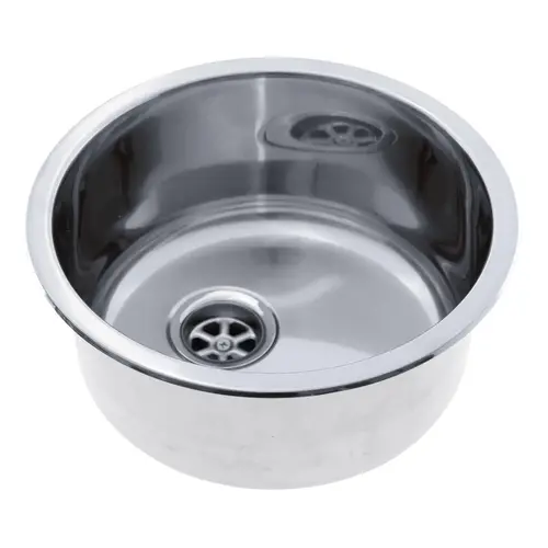 Cylinder Sink Ultra-Mirror Finish, 304 Stainless Steel, 2" Drain, SoundKOTE Cylinder Sink Ultra-Mirror Finish, 304 Stainless Steel, 2" Drain, SoundKOTE