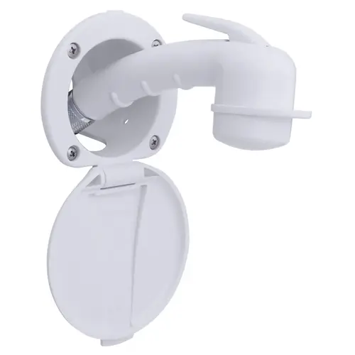 Recessed Shower Arctic White Cup & Lid, Small Arctic White Sprayer, 6 ft Stainless Steel Hose Recessed Shower Arctic White Cup & Lid, Small Arctic White Sprayer, 6 ft Stainless Steel Hose