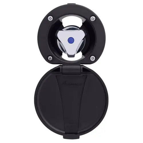 Trinidad Recessed Control Valve Cold Only, Black Cup & Lid, Chrome Trinidad Handle Trinidad Recessed Control Valve Cold Only, Black Cup & Lid, Chrome Trinidad Handle