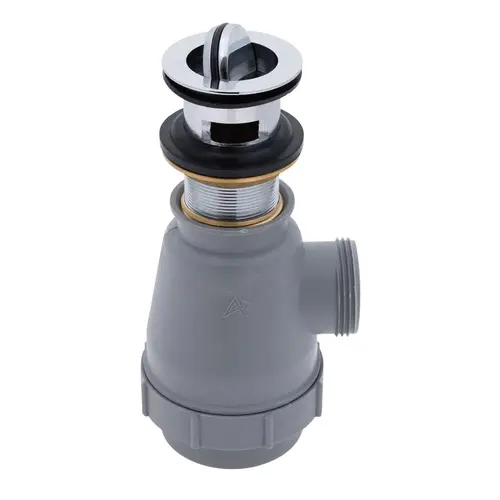 1-1/2" Drain, Flip Trap Sink Drain with Overflow, 1-1/4"-M Thread Chrome 1-1/2" Drain, Flip Trap Sink Drain with Overflow, 1-1/4"-M Thread Chrome