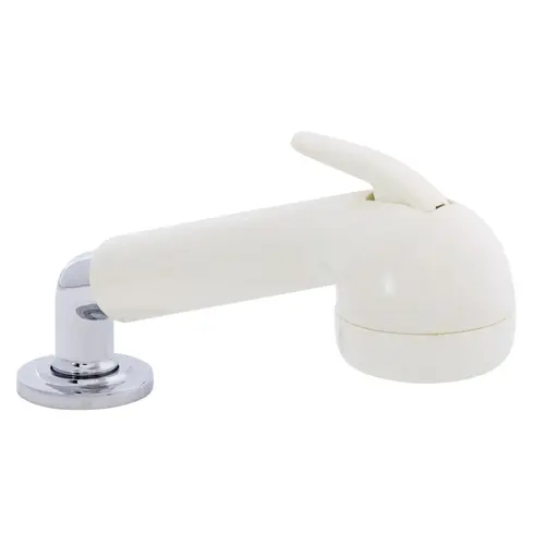 Deck-Mount Sprayer Large Warm White Sprayer No Hook, w/Elbow, 6 ft White Rubber Hose, Ultra-Low Profile Holder Deck-Mount Sprayer Large Warm White Sprayer No Hook, w/Elbow, 6 ft White Rubber Hose, Ultra-Low Profile Holder