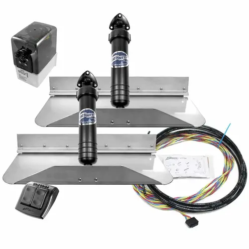 Classic Hydraulic Trim Tab System, 18" x 9", Fits Boats: 19 ft - 24 ft Classic Hydraulic Trim Tab System, 18" x 9", Fits Boats: 19 ft - 24 ft