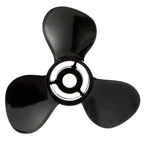 14 1/2" x 19" Quicksilver Black Diamond 3-Blade, RH, Aluminum Propeller 14 1/2" x 19" Quicksilver Black Diamond 3-Blade, RH, Aluminum Propeller