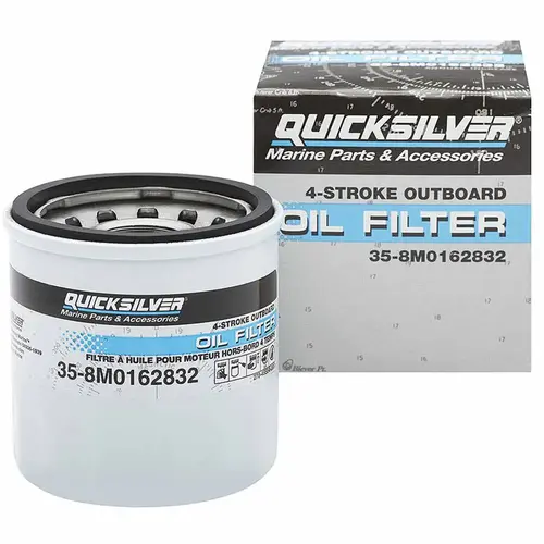 8M0162832 Oil Filter for Select Mercury 9.9-30 HP Outboards 8M0162832 Oil Filter for Select Mercury 9.9-30 HP Outboards