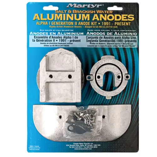 Alpha I, 1991-Present, Aluminum Anodes Alpha I, 1991-Present, Aluminum Anodes
