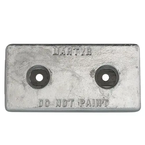 Bolt-On Aluminum Hull Anode, 12" X 6" X 1 1/4" Bolt-On Aluminum Hull Anode, 12" X 6" X 1 1/4"