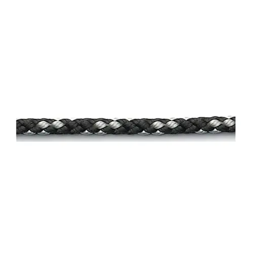 3/16" Dia. 8-Plaited Dinghy Line, Sold by the Foot, Black 3/16" Dia. 8-Plaited Dinghy Line, Sold by the Foot, Black