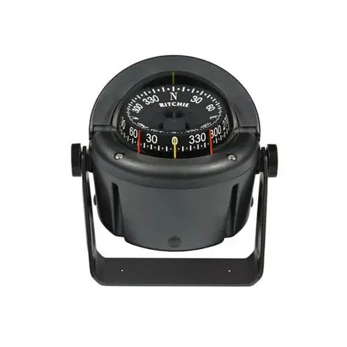 Bracket-Mount Helmsman Compass, 3-3/4" CombiDamp Dial, Black Bracket-Mount Helmsman Compass, 3-3/4" CombiDamp Dial, Black