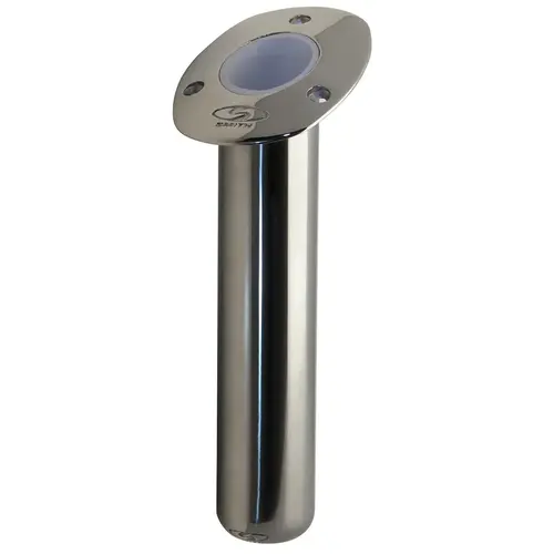 30 degree Flush-Mount Stainless Steel Heavy Duty Rod Holder Silver 30 degree Flush-Mount Stainless Steel Heavy Duty Rod Holder Silver