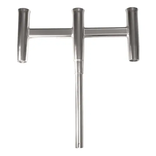 Deluxe Trident Rod Holder Cluster Straight Silver Deluxe Trident Rod Holder Cluster Straight Silver