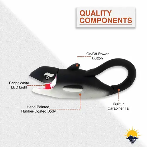 Orca LifeLight LED Key Chain Light Black Orca LifeLight LED Key Chain Light Black