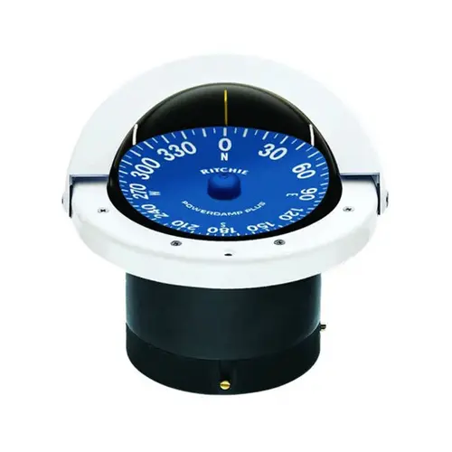 SuperSport Flush-Mount Compass, 4-1/2" Apparent Reading, White SuperSport Flush-Mount Compass, 4-1/2" Apparent Reading, White