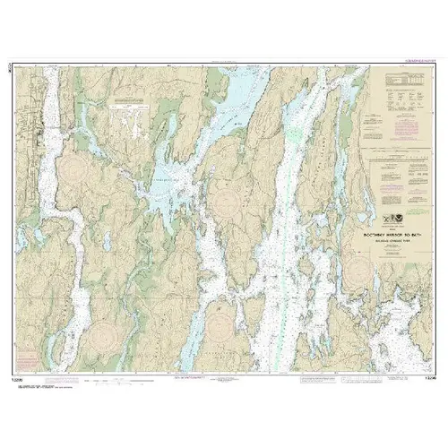 #13296 Boothbay Harbor to Bath Including Kennebec River #13296 Boothbay Harbor to Bath Including Kennebec River
