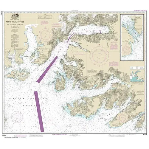 #16708 NOAA Nautical Chart Prince William Sound-Port Fidalgo and Valdez Arm; Tatitlek Narrows #16708 NOAA Nautical Chart Prince William Sound-Port Fidalgo and Valdez Arm; Tatitlek Narrows