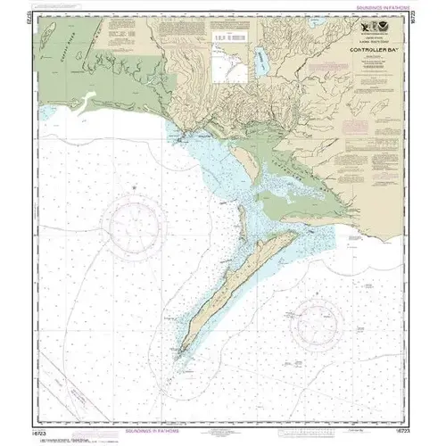 #16723 NOAA Nautical Chart Controller Bay #16723 NOAA Nautical Chart Controller Bay