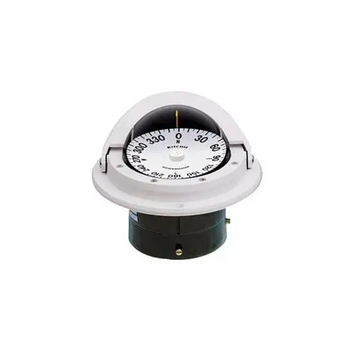 Flush-Mount Voyager Compass, PowerDamp Flat Dial, White Flush-Mount Voyager Compass, PowerDamp Flat Dial, White
