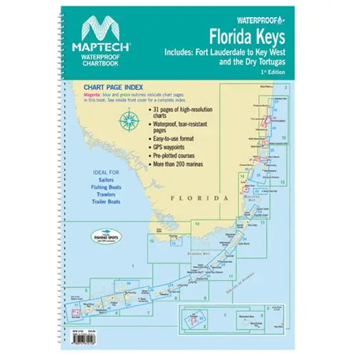 WPB0755-01WMDS Waterproof Chartbook Florida Keys, 1st Edition WPB0755-01WMDS Waterproof Chartbook Florida Keys, 1st Edition