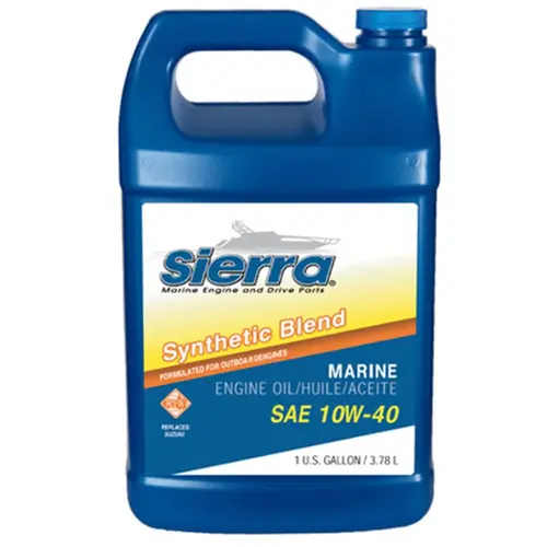 Sierra 10-W40 4 Stroke Synthetic Blend Marine Engine Oil, 1 Gallon Sierra 10-W40 4 Stroke Synthetic Blend Marine Engine Oil, 1 Gallon