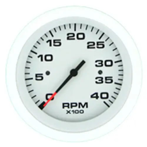 Arctic Series Tachometer, 4000 rpm Diesel Alternator White Arctic Series Tachometer, 4000 rpm Diesel Alternator White