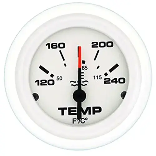 Arctic Series Water Temperature Gauge White Arctic Series Water Temperature Gauge White